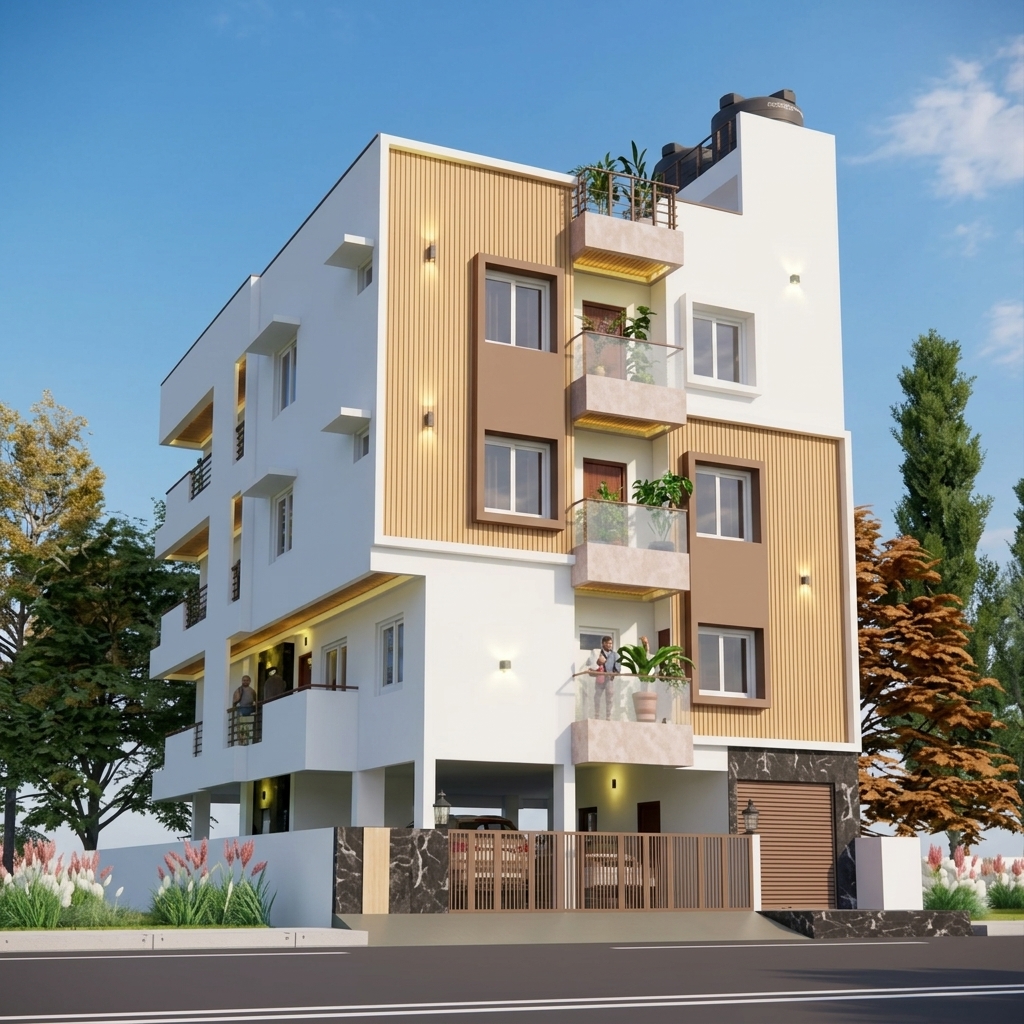 3D Elevation Design - JAYANAGAR 3RD BLOCK