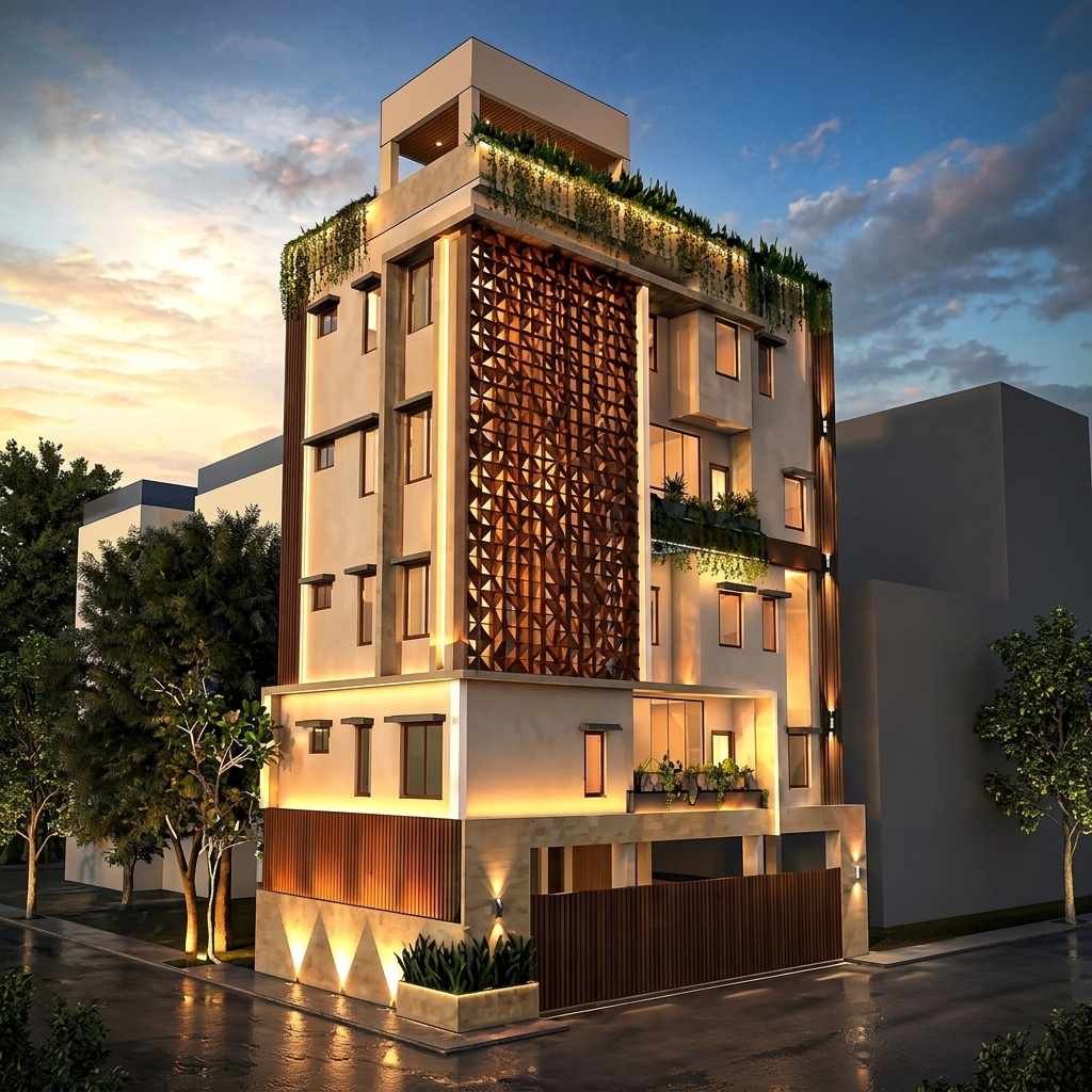 3D Elevation Design - Hanumanthanagar